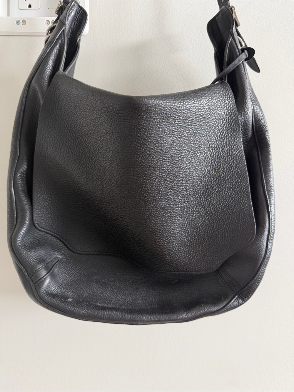 Black Leather Hobo Shoulder Bag - Classic Everyday Carry RAG&BONE